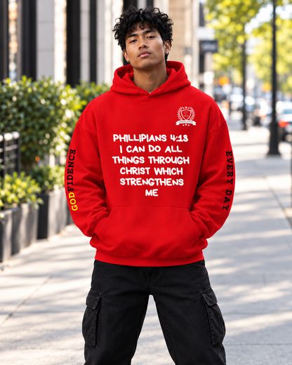 Godfidence Phill413 Hoodie (white lettering)