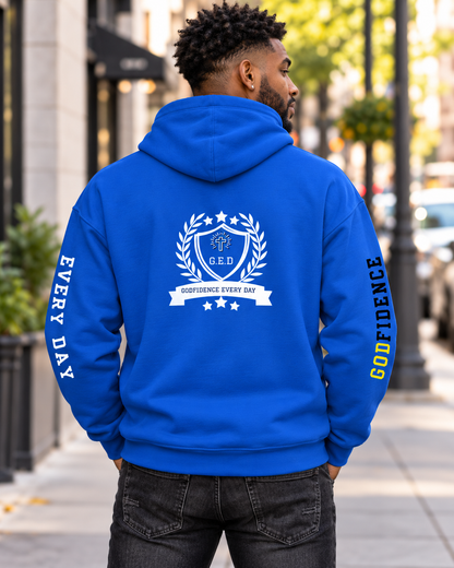 Godfidence Phill413 Hoodie (white lettering)