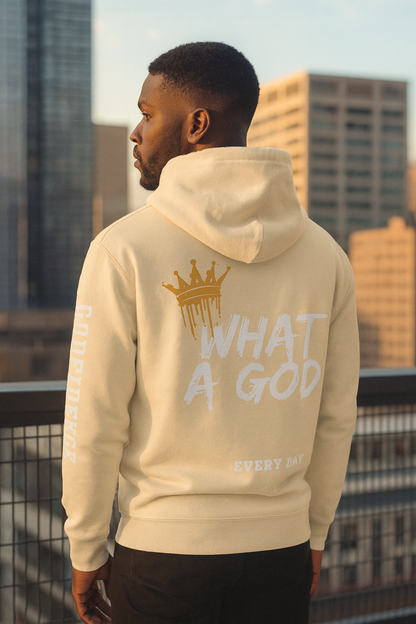 NEW! Godfidence Everyday What A God Hoodie - Godfidence Every Day G.E.D. Brand