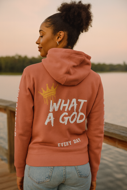 NEW! Godfidence Everyday What A God Hoodie - Godfidence Every Day G.E.D. Brand