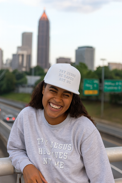Try Jesus Snapback Hat - Godfidence Every Day G.E.D. Brand
