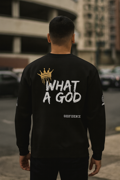 NEW!!! Godfidence What A God Sweatshirt - Godfidence Every Day G.E.D. Brand