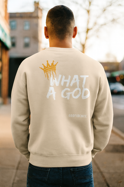NEW!!! Godfidence What A God Sweatshirt - Godfidence Every Day G.E.D. Brand