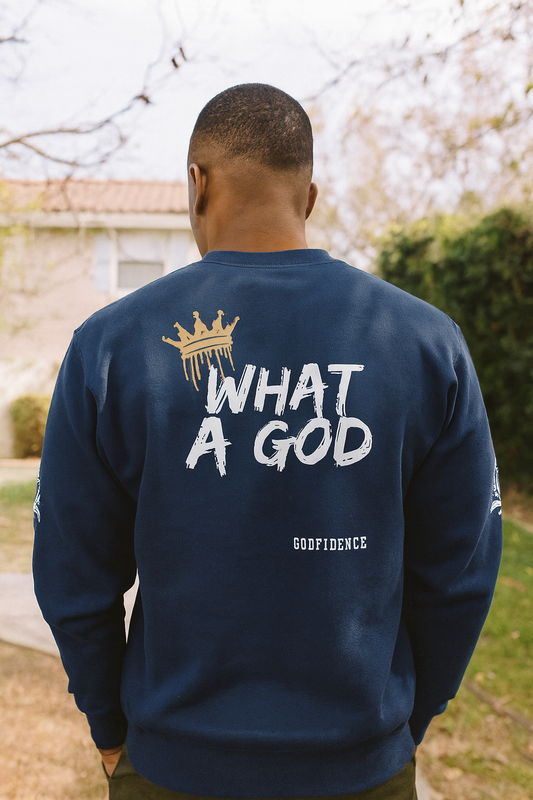 NEW!!! Godfidence What A God Sweatshirt - Godfidence Every Day G.E.D. Brand