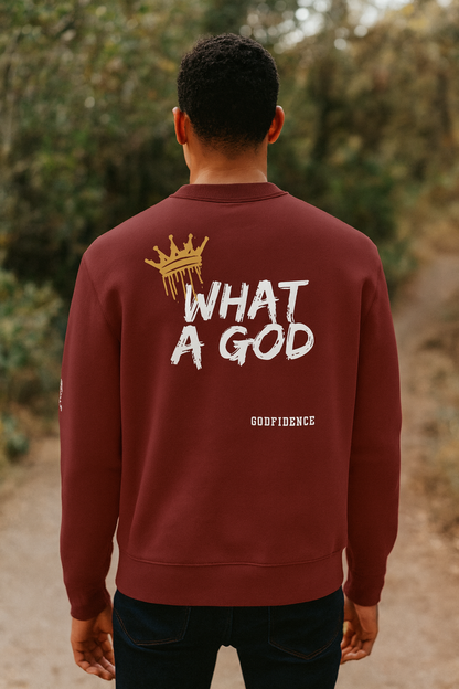 NEW!!! Godfidence What A God Sweatshirt - Godfidence Every Day G.E.D. Brand
