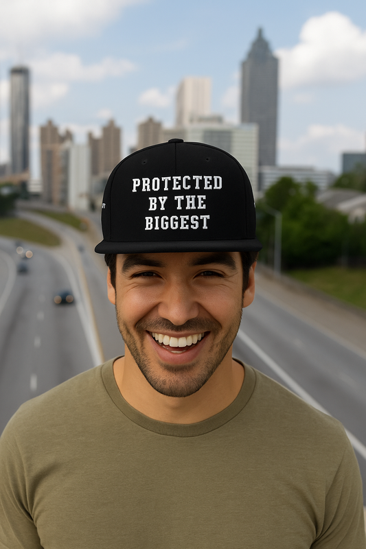 Protected By The Biggest Snapback Hat - Godfidence Every Day G.E.D. Brand