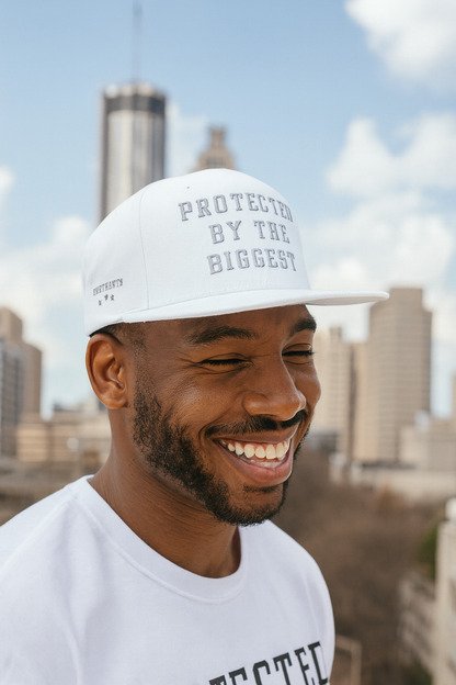 Protected By The Biggest Snapback Hat - Godfidence Every Day G.E.D. Brand
