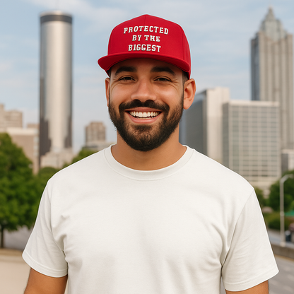 Protected By The Biggest Snapback Hat - Godfidence Every Day G.E.D. Brand