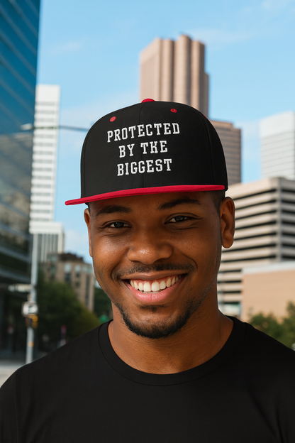 Protected By The Biggest Snapback Hat - Godfidence Every Day G.E.D. Brand