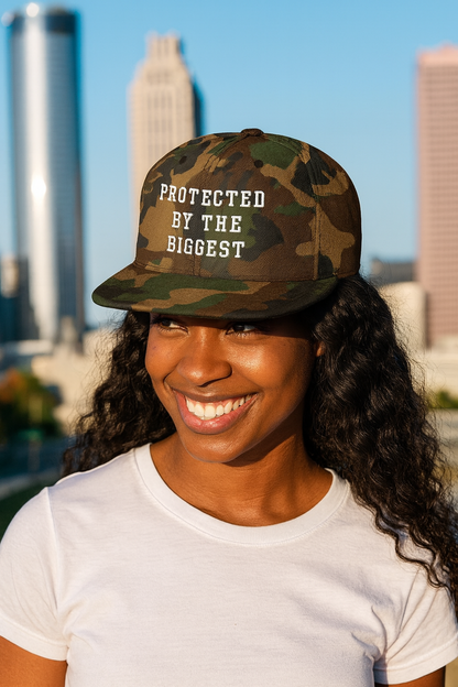 Protected By The Biggest Snapback Hat - Godfidence Every Day G.E.D. Brand