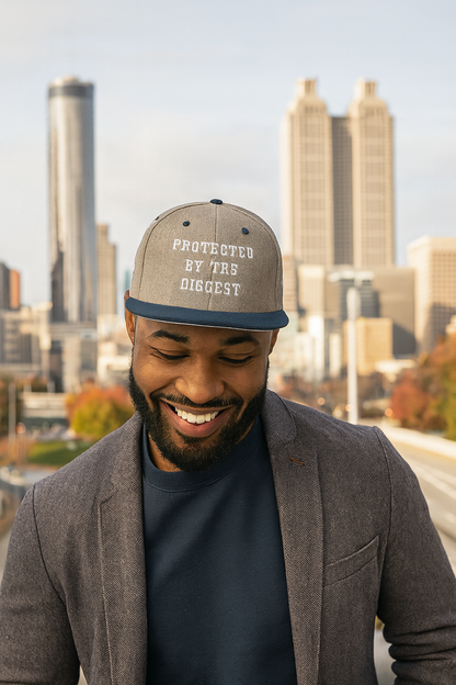 Protected By The Biggest Snapback Hat - Godfidence Every Day G.E.D. Brand