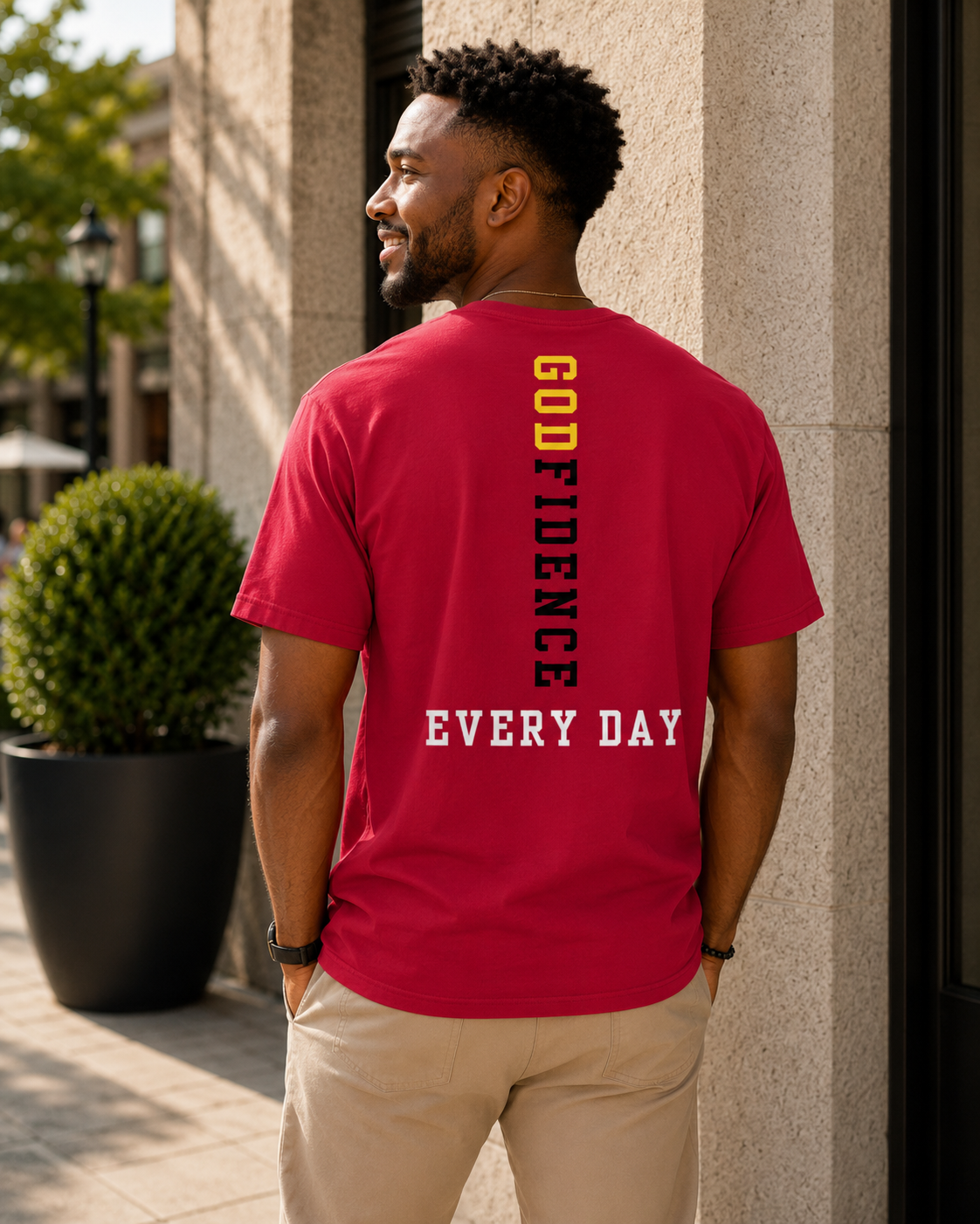 NEW!!! Godfidence Blessed Front Tee - Godfidence Every Day G.E.D. Brand