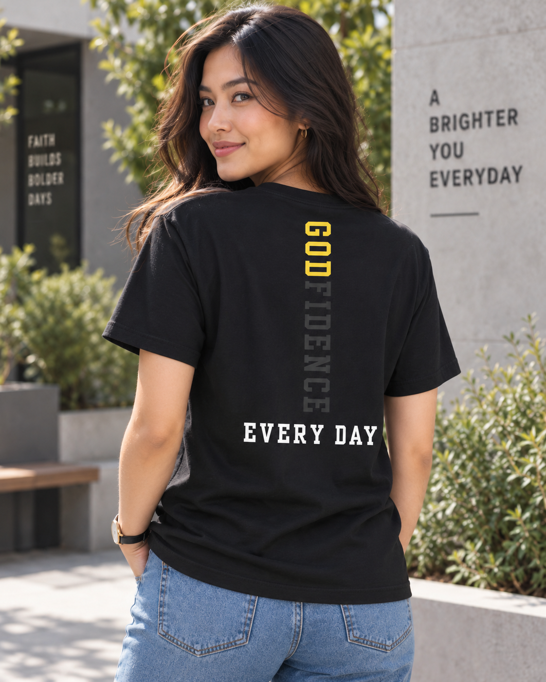 NEW!!! Godfidence Faith Over Hollow Fear Tee - Godfidence Every Day G.E.D. Brand