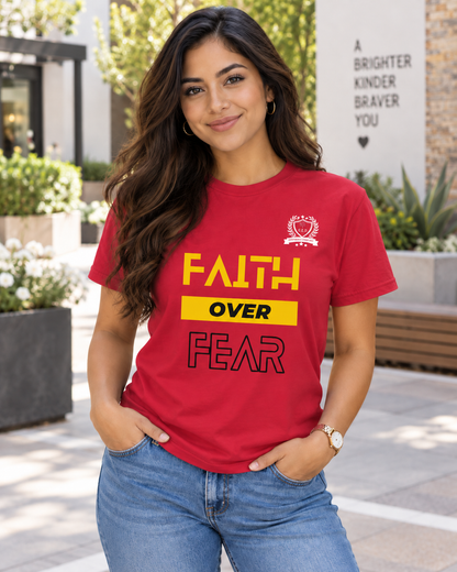 NEW!!! Godfidence Faith Over Hollow Fear Tee - Godfidence Every Day G.E.D. Brand
