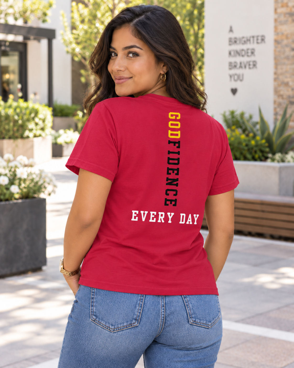 NEW!!! Godfidence Faith Over Hollow Fear Tee - Godfidence Every Day G.E.D. Brand