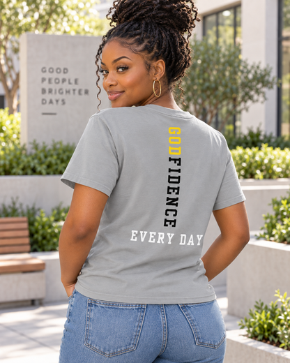 NEW!!! Godfidence Faith Over Hollow Fear Tee - Godfidence Every Day G.E.D. Brand