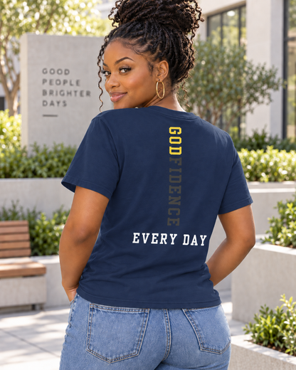 NEW!!! Godfidence Faith Over Hollow Fear Tee - Godfidence Every Day G.E.D. Brand