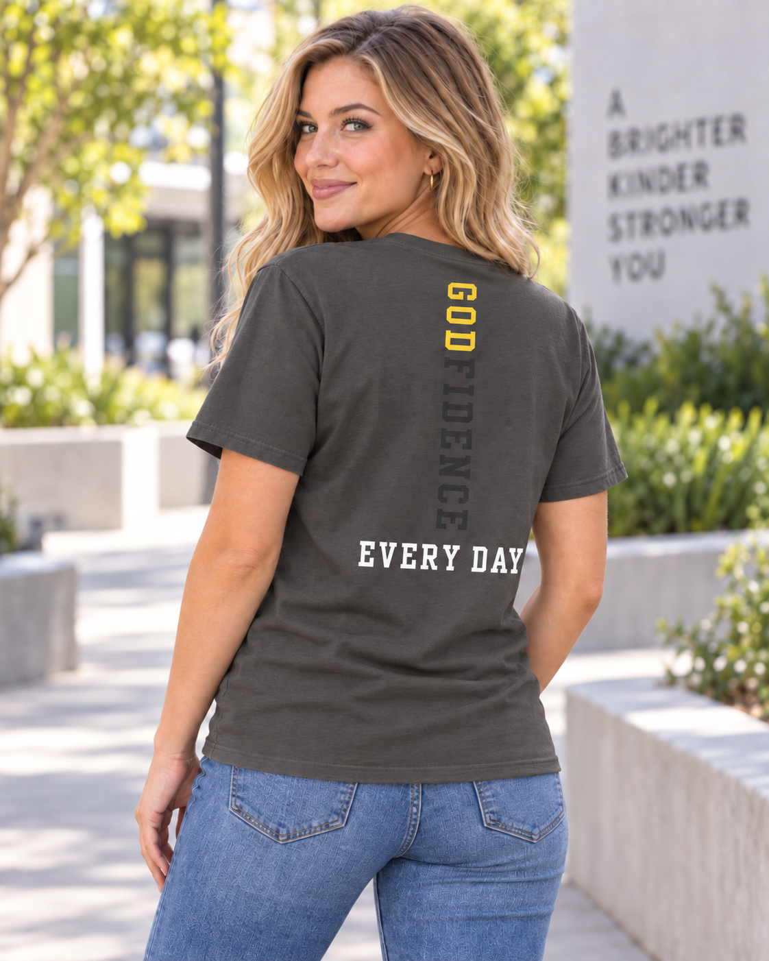 NEW!!! Godfidence Faith Over Hollow Fear Tee - Godfidence Every Day G.E.D. Brand