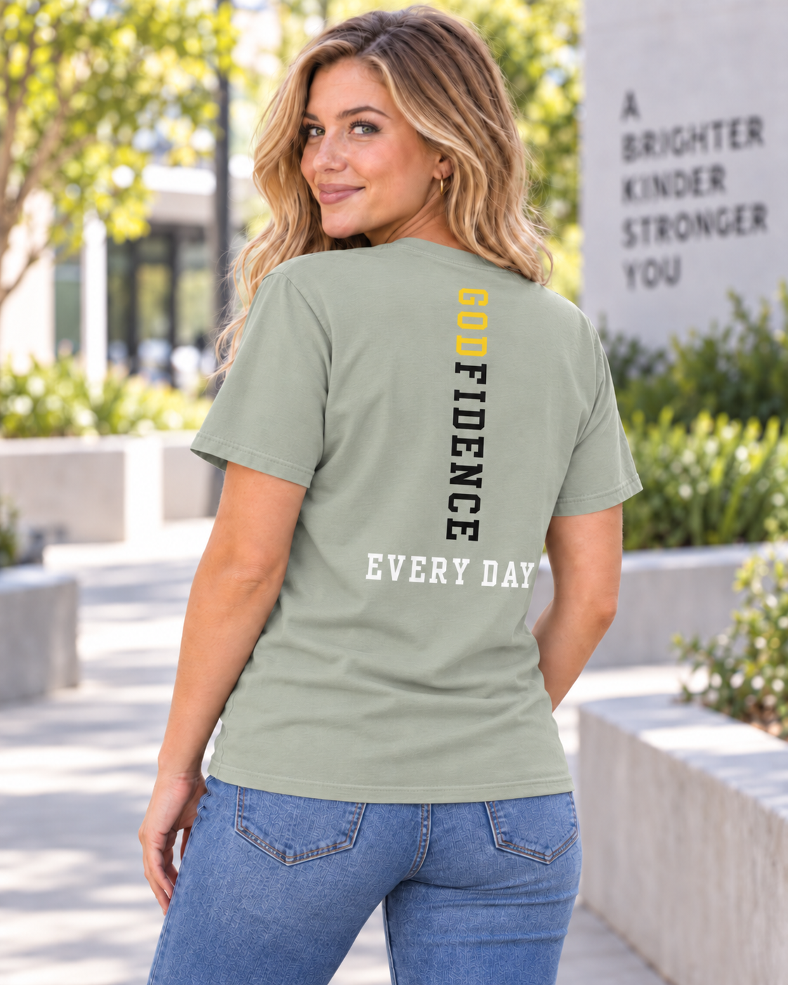 NEW!! Godfidence Acronym Front Tee - Godfidence Every Day G.E.D. Brand