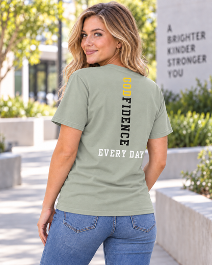 NEW!! Godfidence Acronym Front Tee - Godfidence Every Day G.E.D. Brand