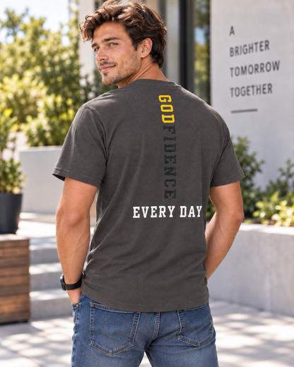NEW!! Godfidence Acronym Front Tee - Godfidence Every Day G.E.D. Brand