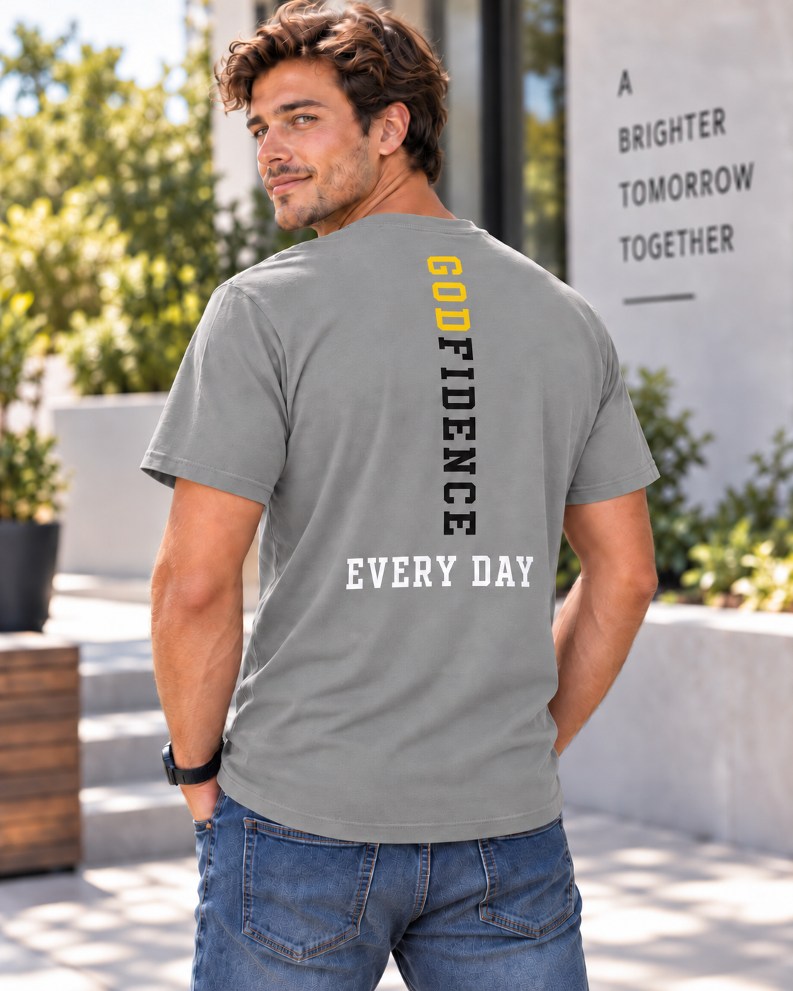 NEW!! Godfidence Acronym Front Tee - Godfidence Every Day G.E.D. Brand