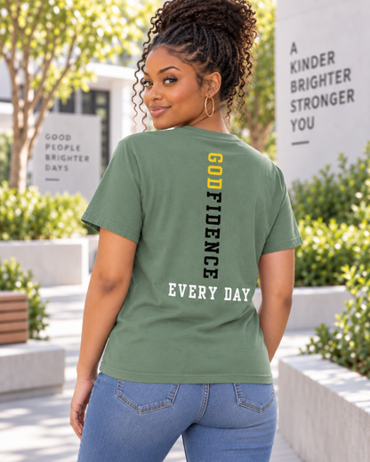 NEW!! Godfidence Acronym Front Tee - Godfidence Every Day G.E.D. Brand