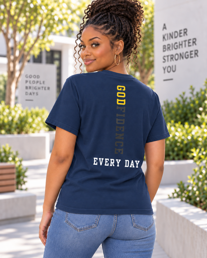 NEW!! Godfidence Acronym Front Tee - Godfidence Every Day G.E.D. Brand