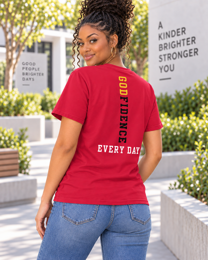 NEW!! Godfidence Acronym Front Tee - Godfidence Every Day G.E.D. Brand