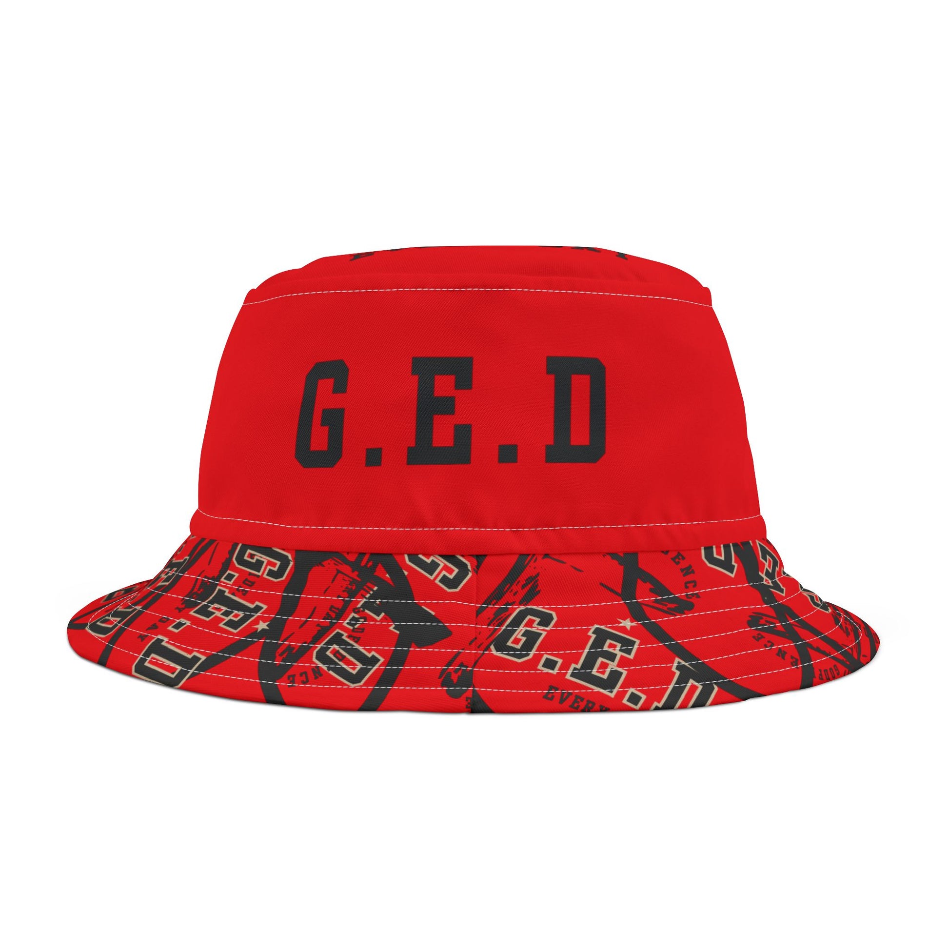 GED Circle Cross Bucket Hat - Godfidence Every Day G.E.D. Brand