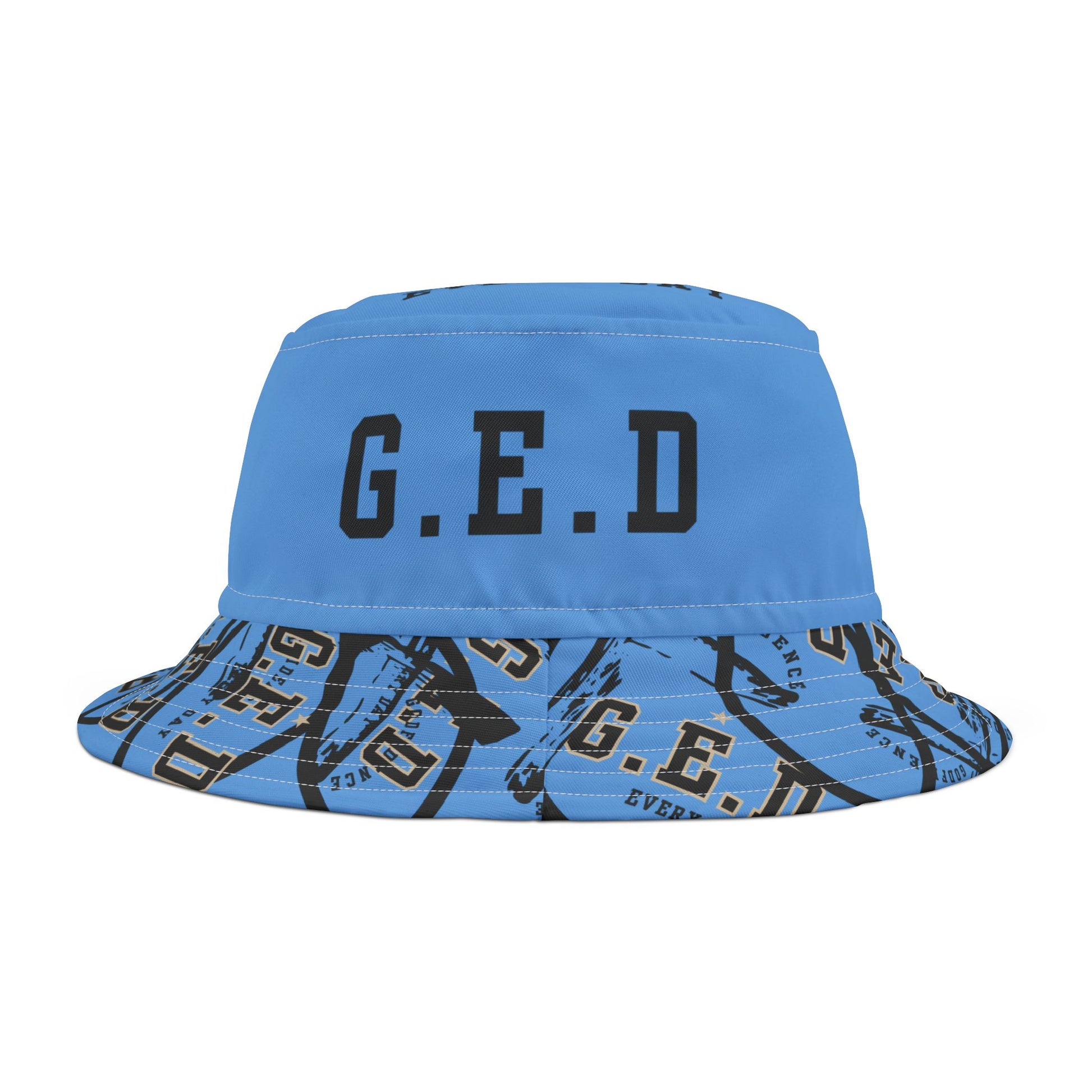 GED Circle Cross Bucket Hat - Godfidence Every Day G.E.D. Brand