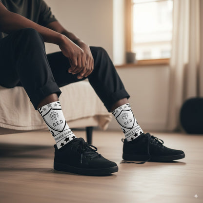 G.E.D. Logo Socks - Godfidence Every Day G.E.D. Brand