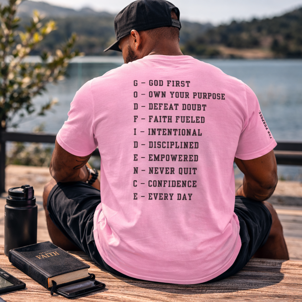 NEW!!! Godfidence Acronym Classic Tee - Godfidence Every Day G.E.D. Brand