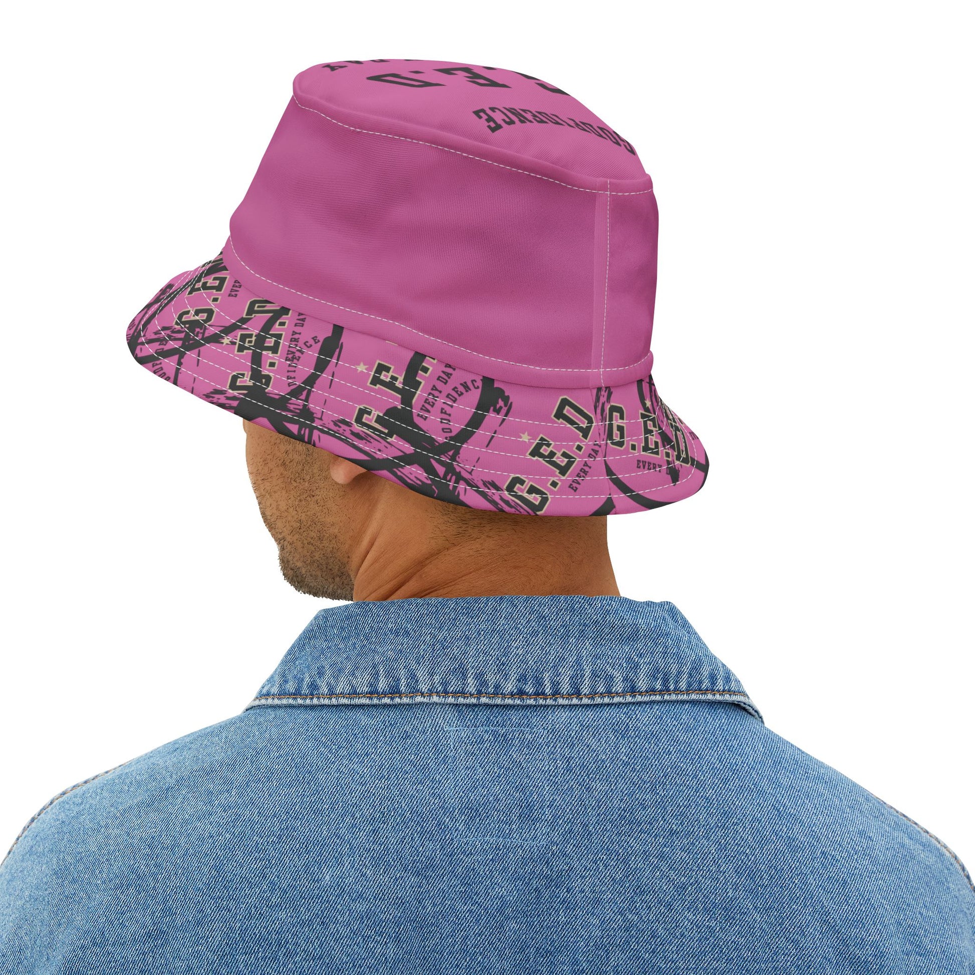 GED Circle Cross Bucket Hat - Godfidence Every Day G.E.D. Brand