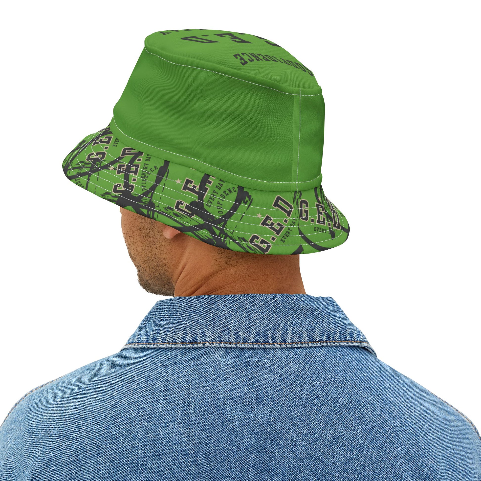 GED Circle Cross Bucket Hat - Godfidence Every Day G.E.D. Brand