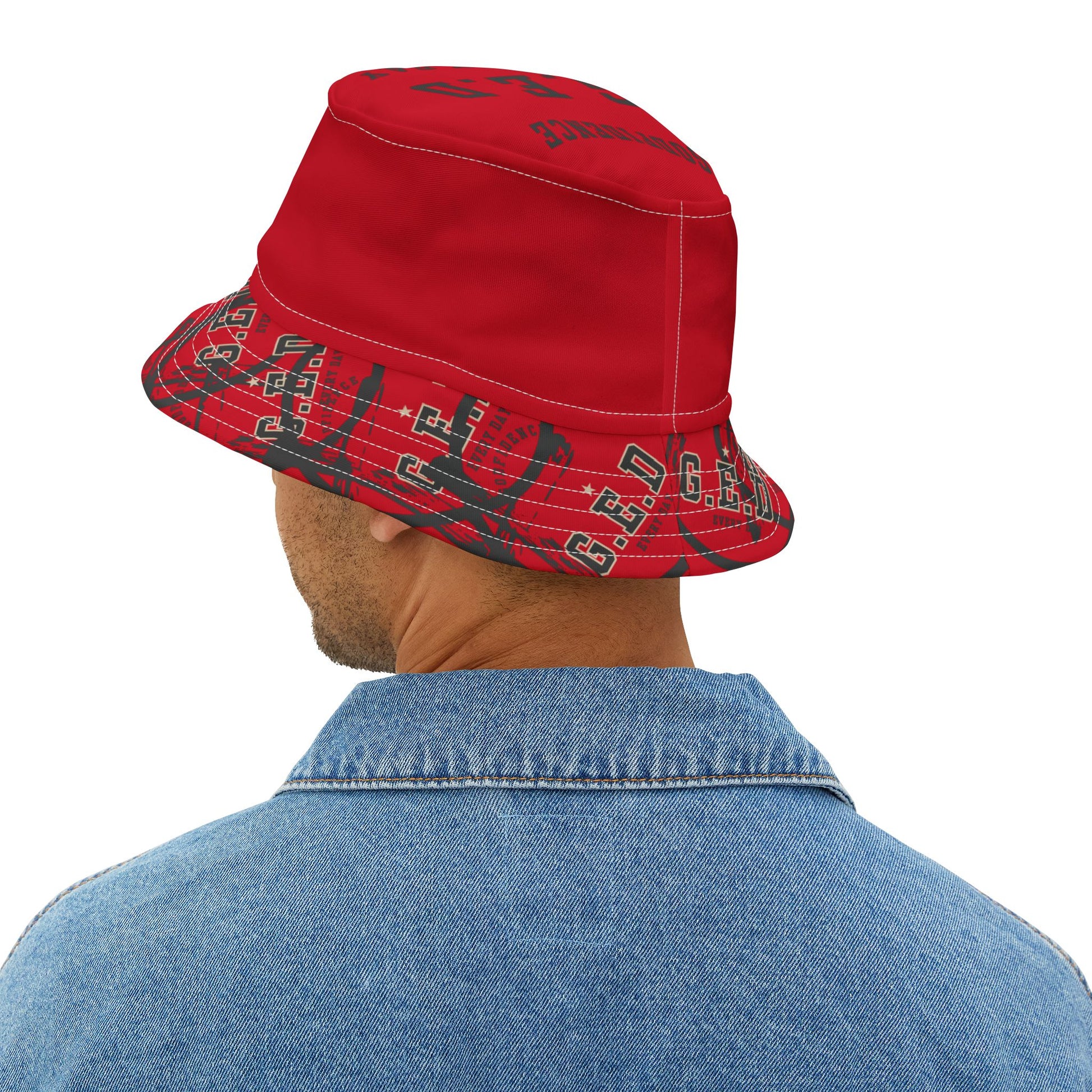GED Circle Cross Bucket Hat - Godfidence Every Day G.E.D. Brand