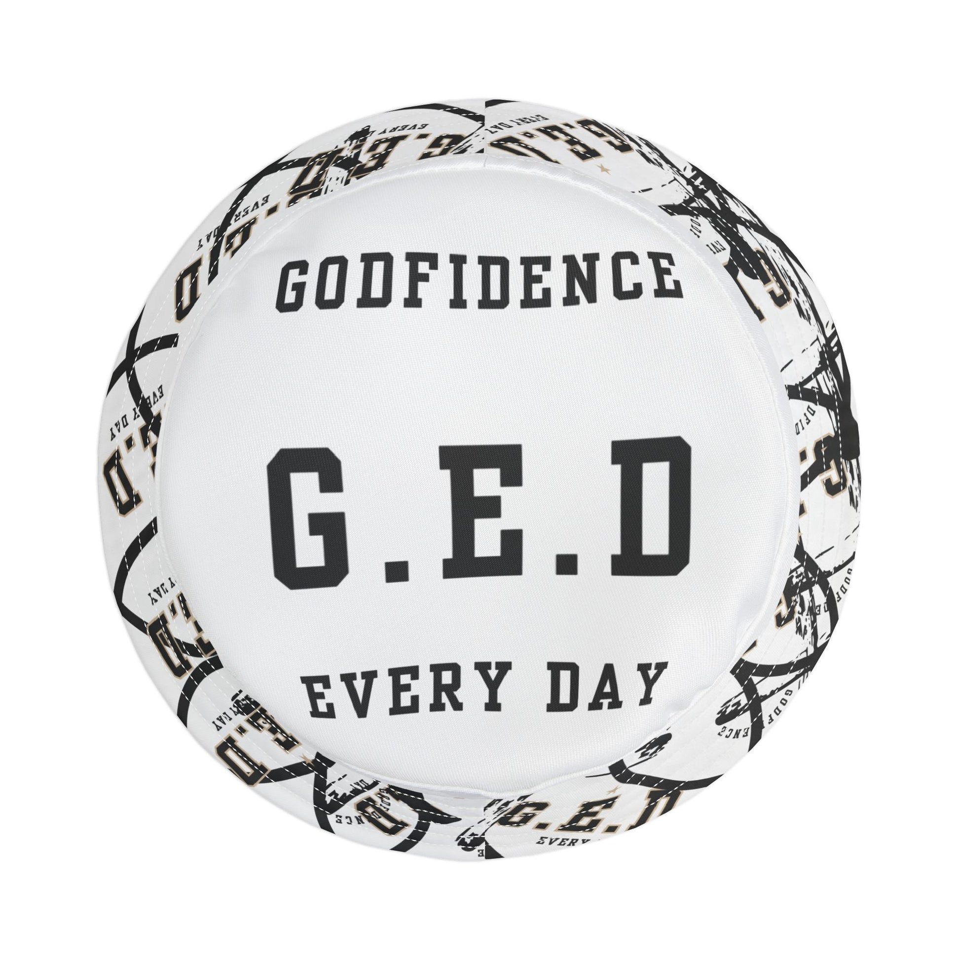 GED Circle Cross Bucket Hat - Godfidence Every Day G.E.D. Brand