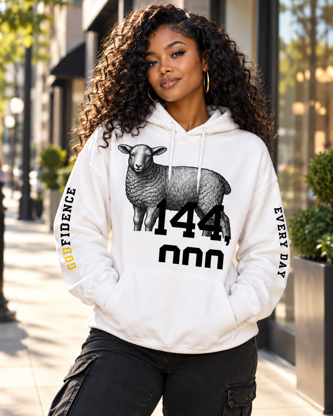 NEW!!! Godfidence Until 144 Hoodie - Godfidence Every Day G.E.D. Brand