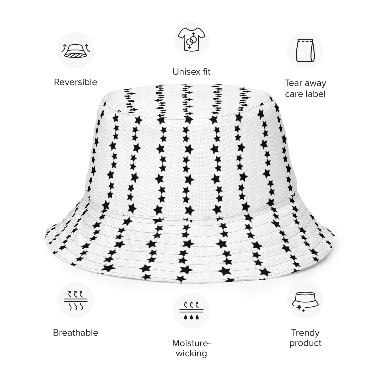 NEW!!! Limited Edition: 3N1 Trinity Stars & Stripes Reversible bucket hat