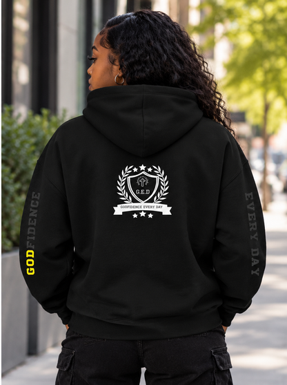 Godfidence Phill413 Hoodie (white lettering)