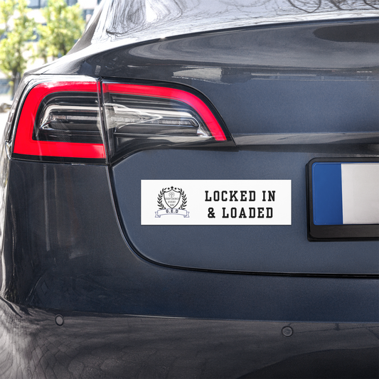G.E.D. Locked In & Loaded Magnet - Godfidence Every Day G.E.D. Brand