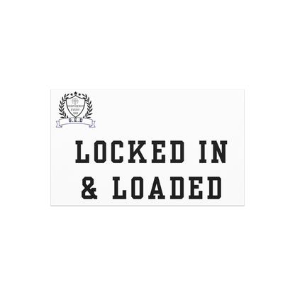 G.E.D. Locked In & Loaded Magnet - Godfidence Every Day G.E.D. Brand