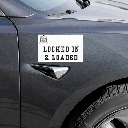 G.E.D. Locked In & Loaded Magnet - Godfidence Every Day G.E.D. Brand