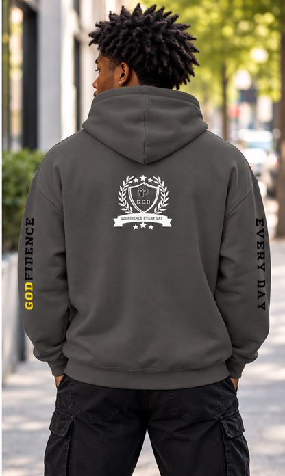 Godfidence Phill413 Hoodie (white lettering)