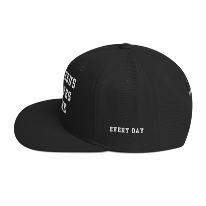 Try Jesus Snapback Hat - Godfidence Every Day G.E.D. Brand