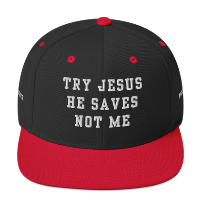 Try Jesus Snapback Hat