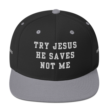 Try Jesus Snapback Hat