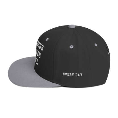 Try Jesus Snapback Hat - Godfidence Every Day G.E.D. Brand