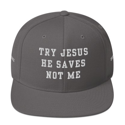 Try Jesus Snapback Hat