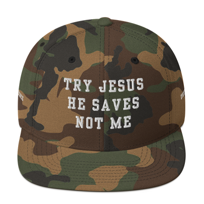 Try Jesus Snapback Hat
